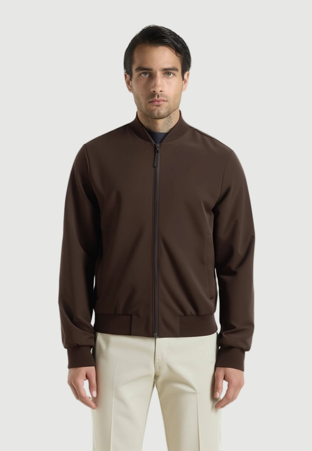 The Santino Bomber Jacket - Espresso