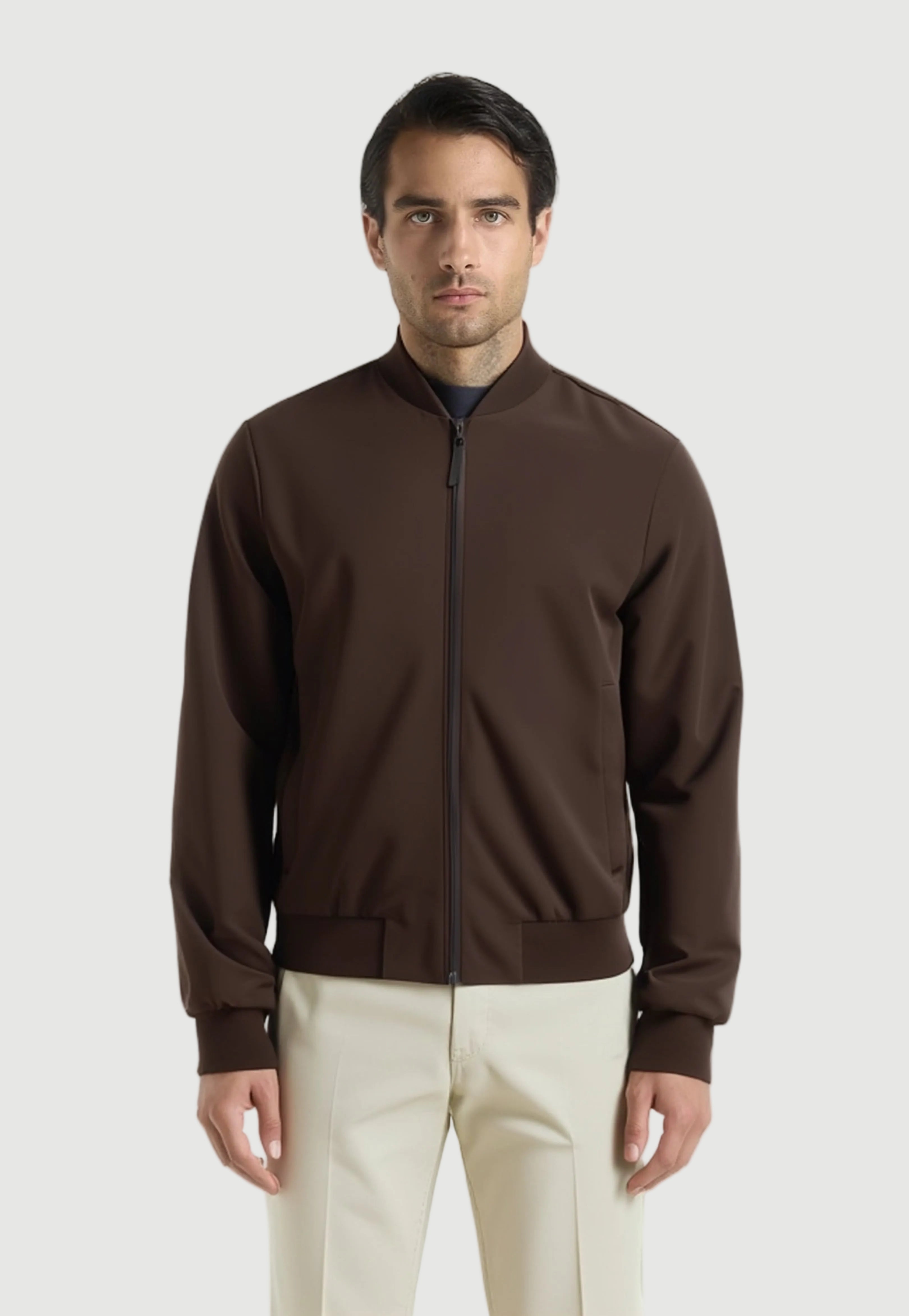 The Santino Bomber Jacket - Espresso