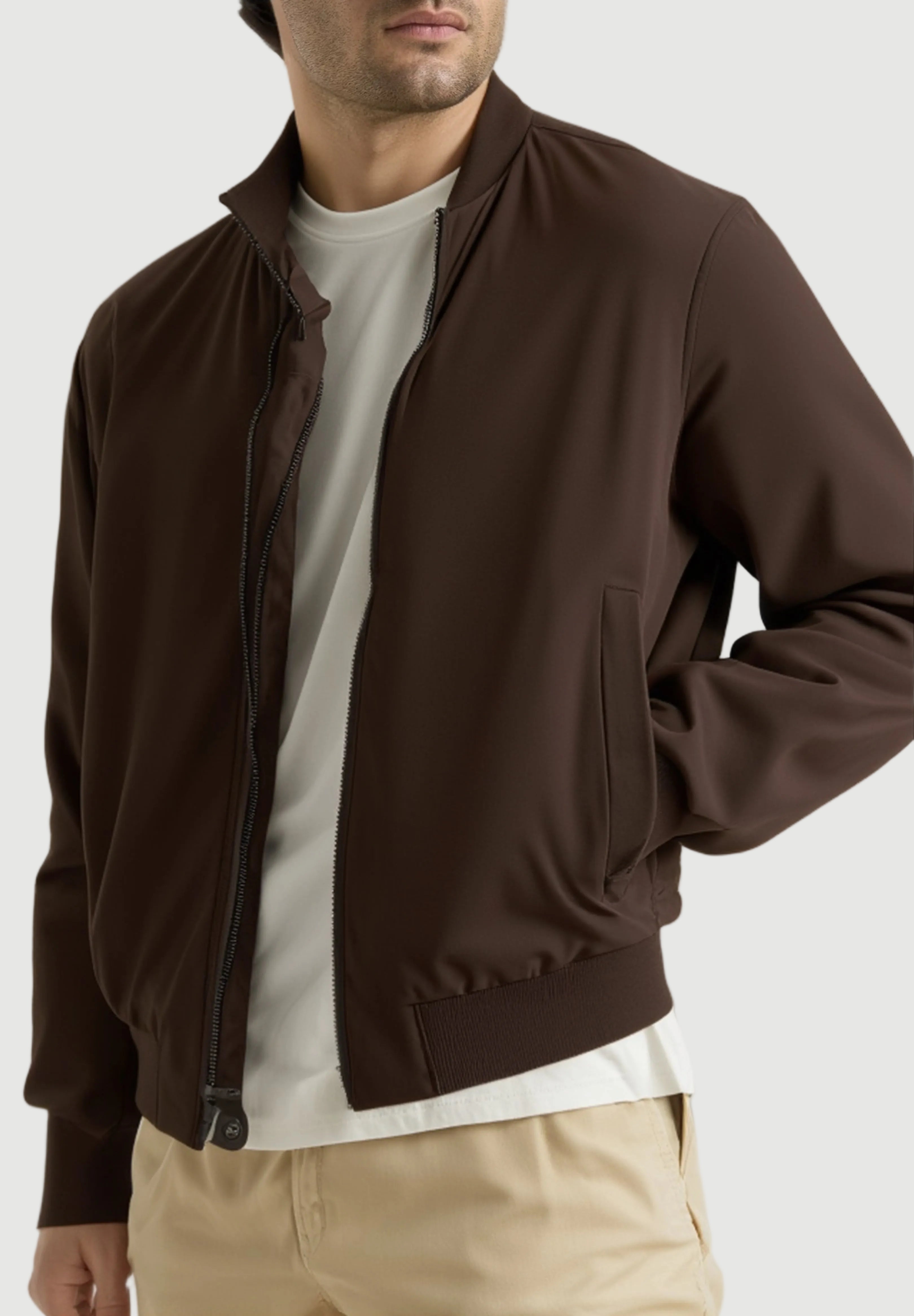 The Santino Bomber Jacket - Espresso