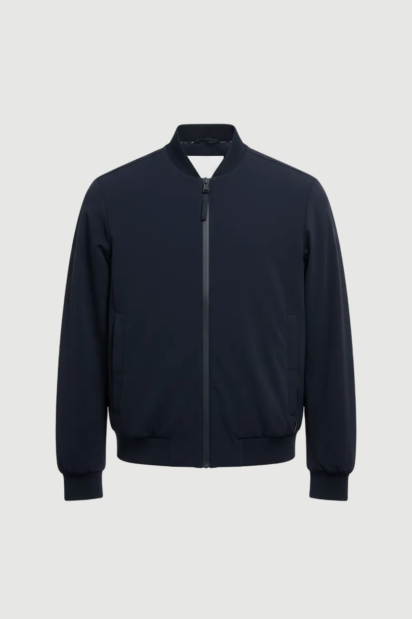 The Santino Bomber Jacket - Dark Blue